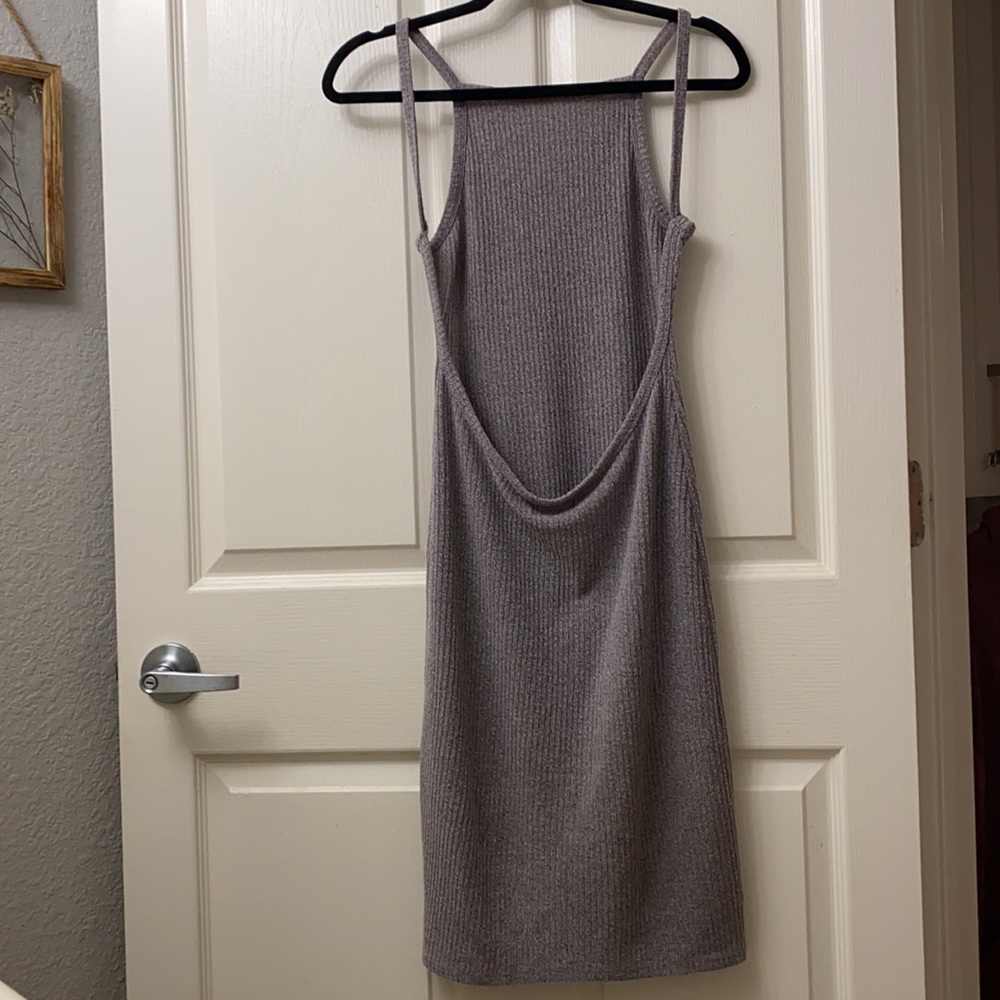 Aritzia Community Hartmann Backless Ribbed Bodycon Dress - M